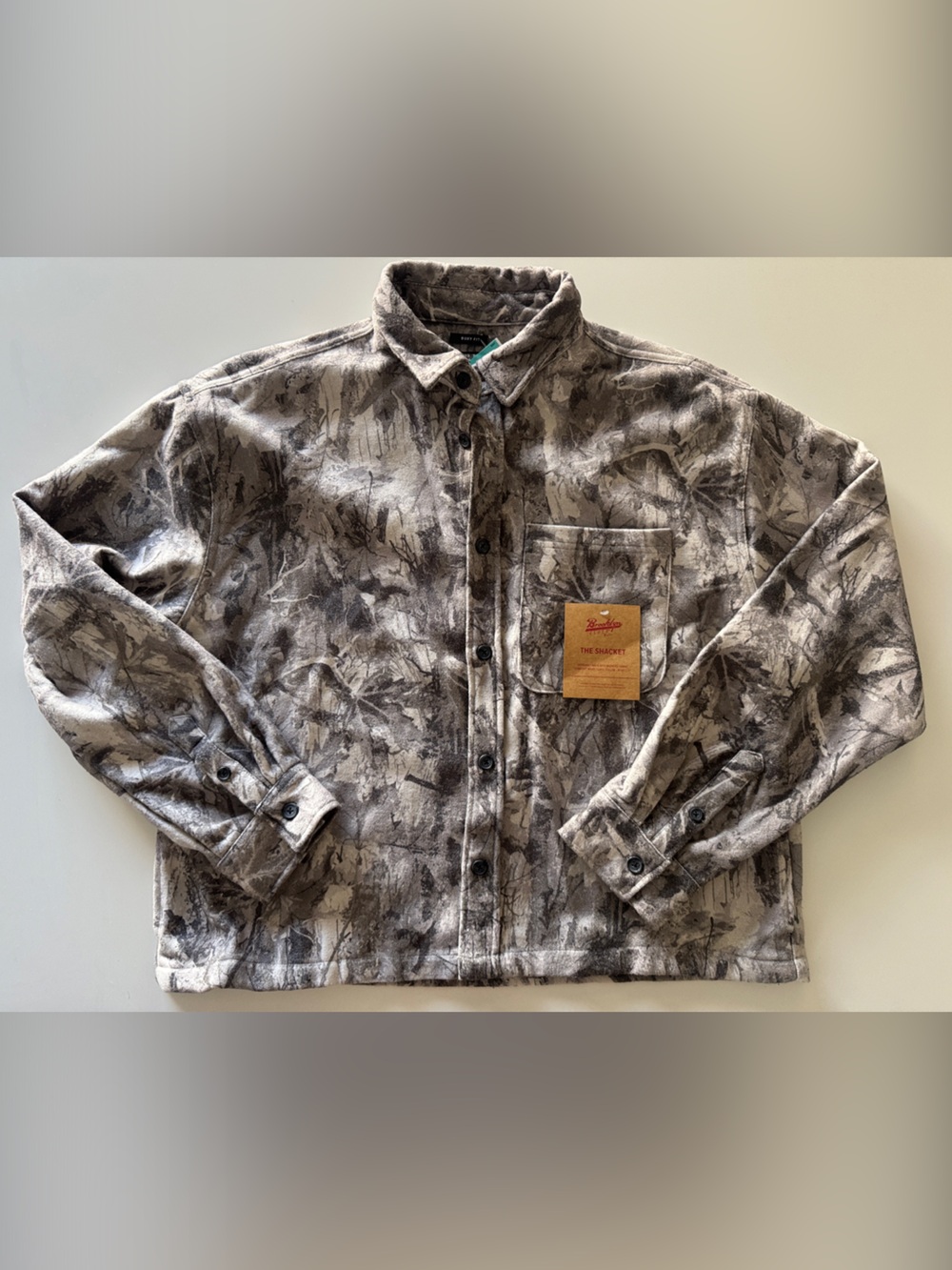 Brooklyn Cloth Camouflage Print Button-Up Shirt